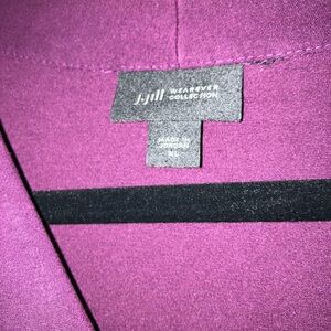 J Jill collection plum colored dress. Size xl. Empire waist with pockets. $27.00